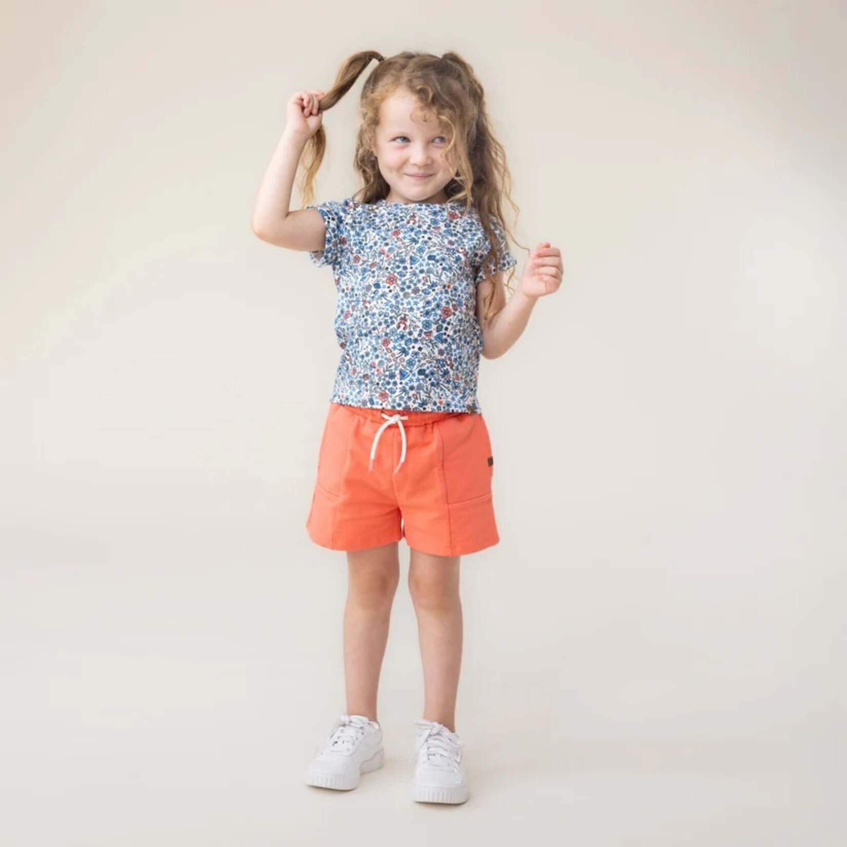 Nanö NANÖ - Plain coral 'Seaside Holiday' Bermuda Shorts