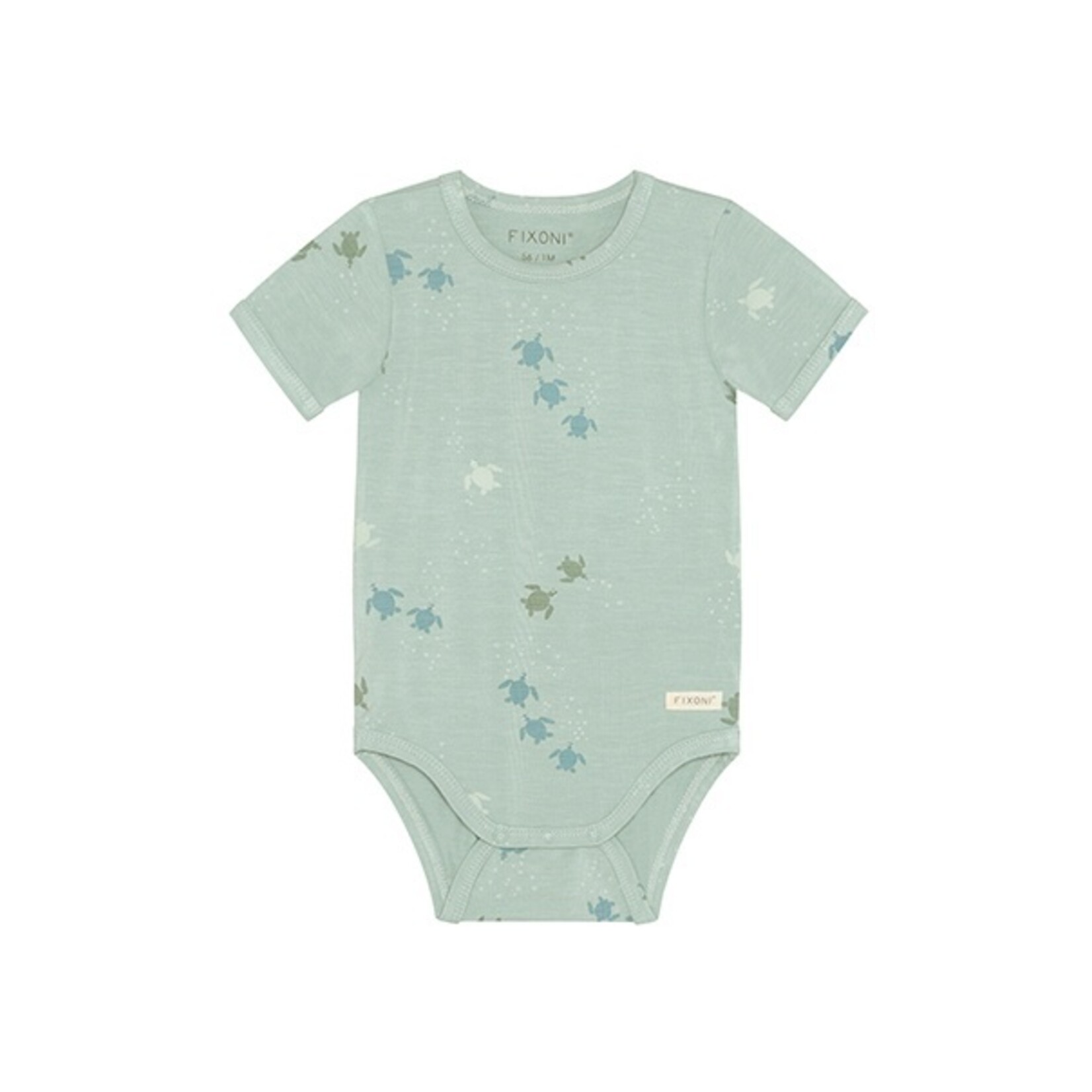 Fixoni FIXONI - Cache-couche turquoise avec motif de tortues