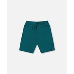 Deux par Deux DEUX PAR DEUX -Short en jersey de coton biologique turquoise foncé 'Les essentiels garçons '