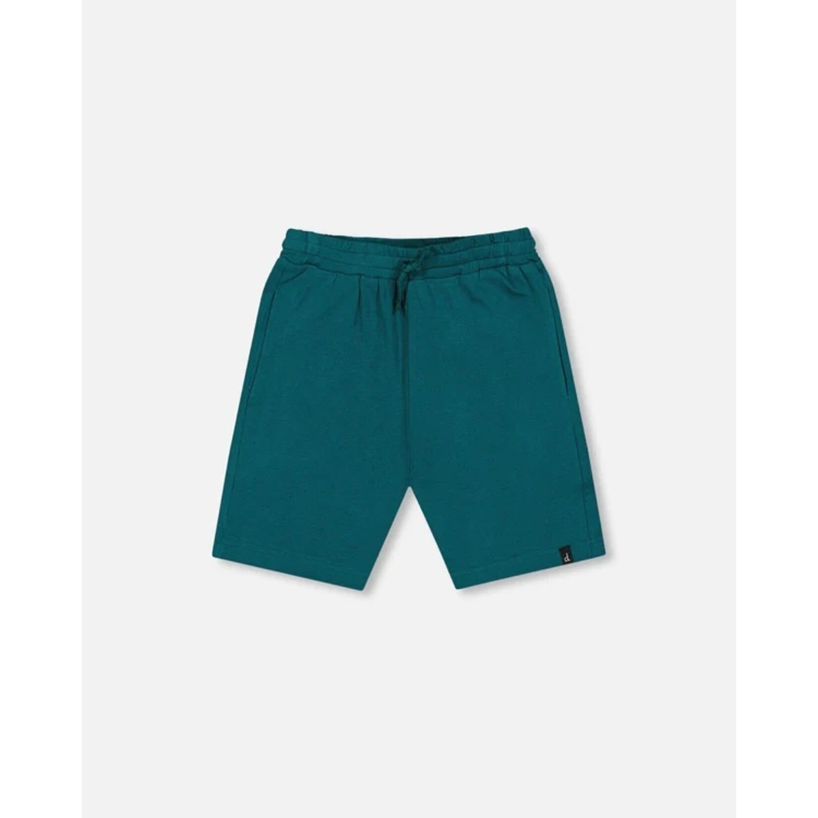 Deux par Deux DEUX PAR DEUX -Short en jersey de coton biologique turquoise foncé 'Les essentiels garçons '