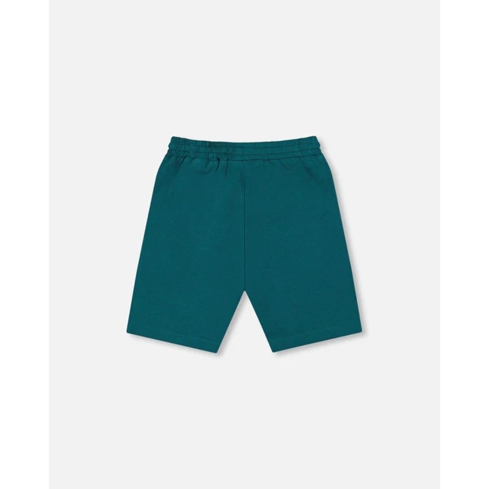 Deux par Deux DEUX PAR DEUX -Short en jersey de coton biologique turquoise foncé 'Les essentiels garçons '