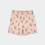Petit Lem PETIT LEM - Coral swim shorts with cactus print