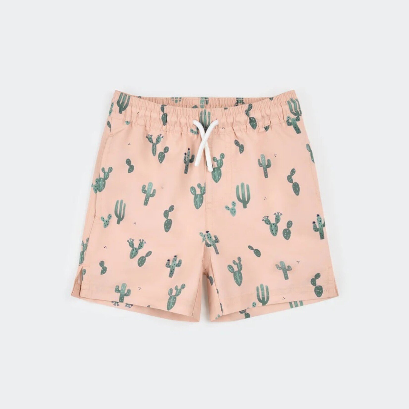 Petit Lem PETIT LEM - Coral swim shorts with cactus print