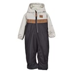 Perlimpinpin PERLIMPINPIN - Ensemble une pièce d'extérieur pour bébé mi-saison - Sable, toffee & noir