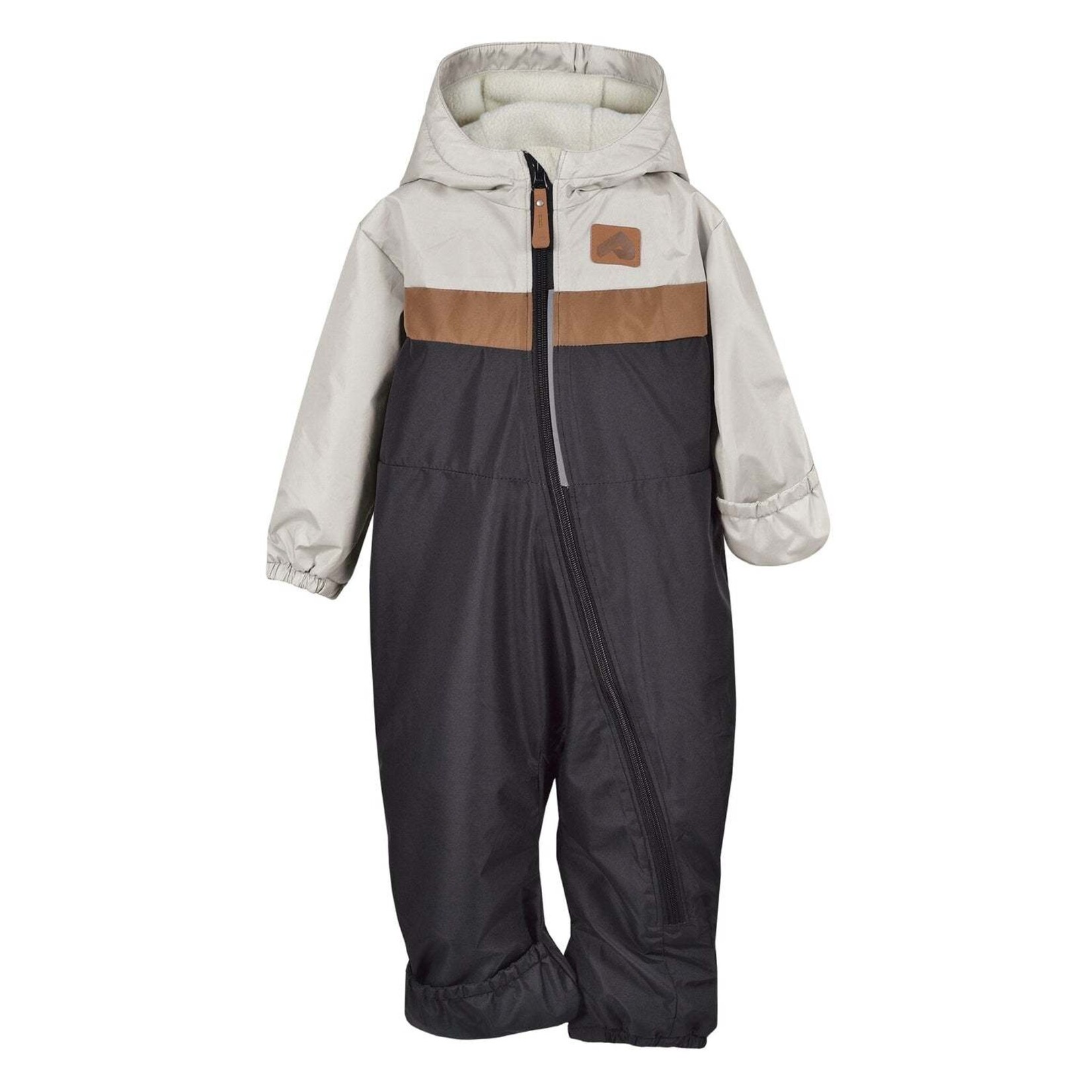 Perlimpinpin PERLIMPINPIN - Ensemble une pièce d'extérieur pour bébé mi-saison - Sable, toffee & noir