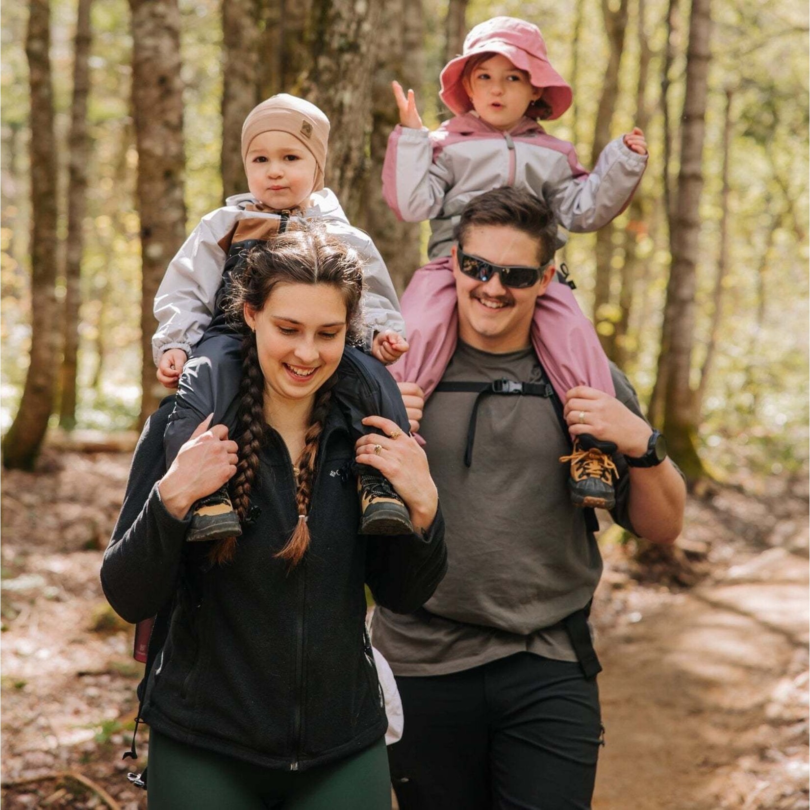 Perlimpinpin PERLIMPINPIN - Mid-season baby outdoor one-piece set - Sand, toffee & black