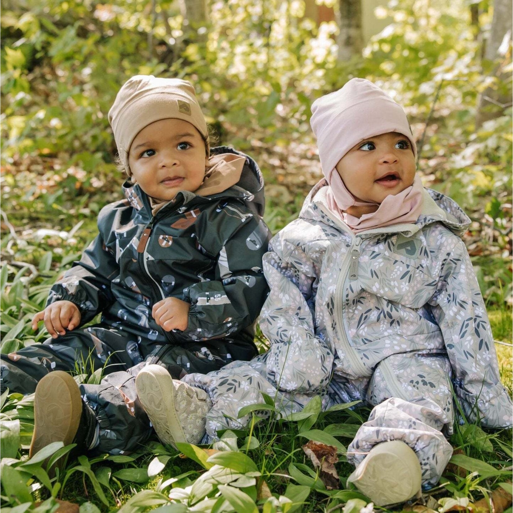 Perlimpinpin PERLIMPINPIN - Mid-season baby outdoor one-piece set - Floral