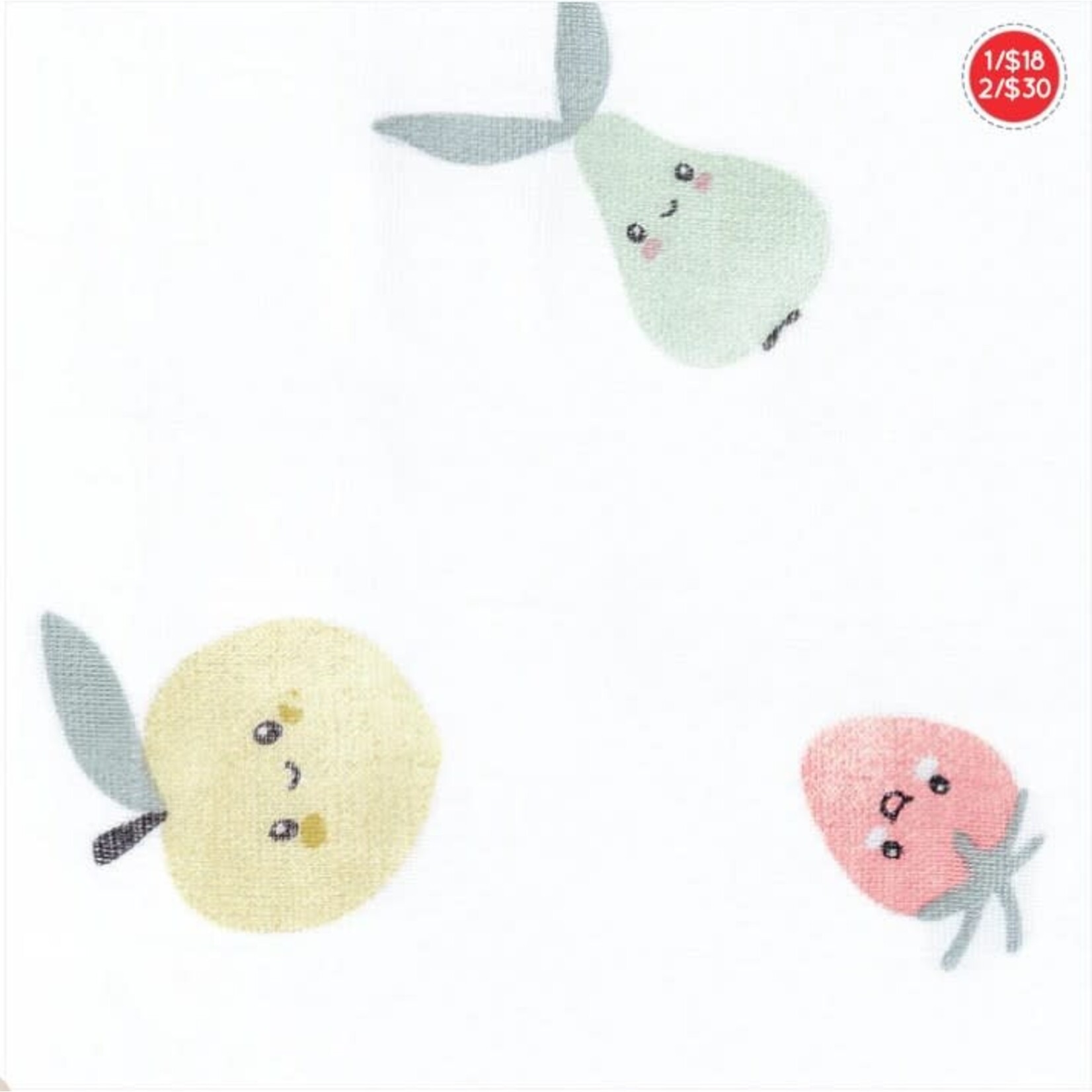 Perlimpinpin PERLIMPINPIN - Couverture de mousseline de coton 'Fruits'