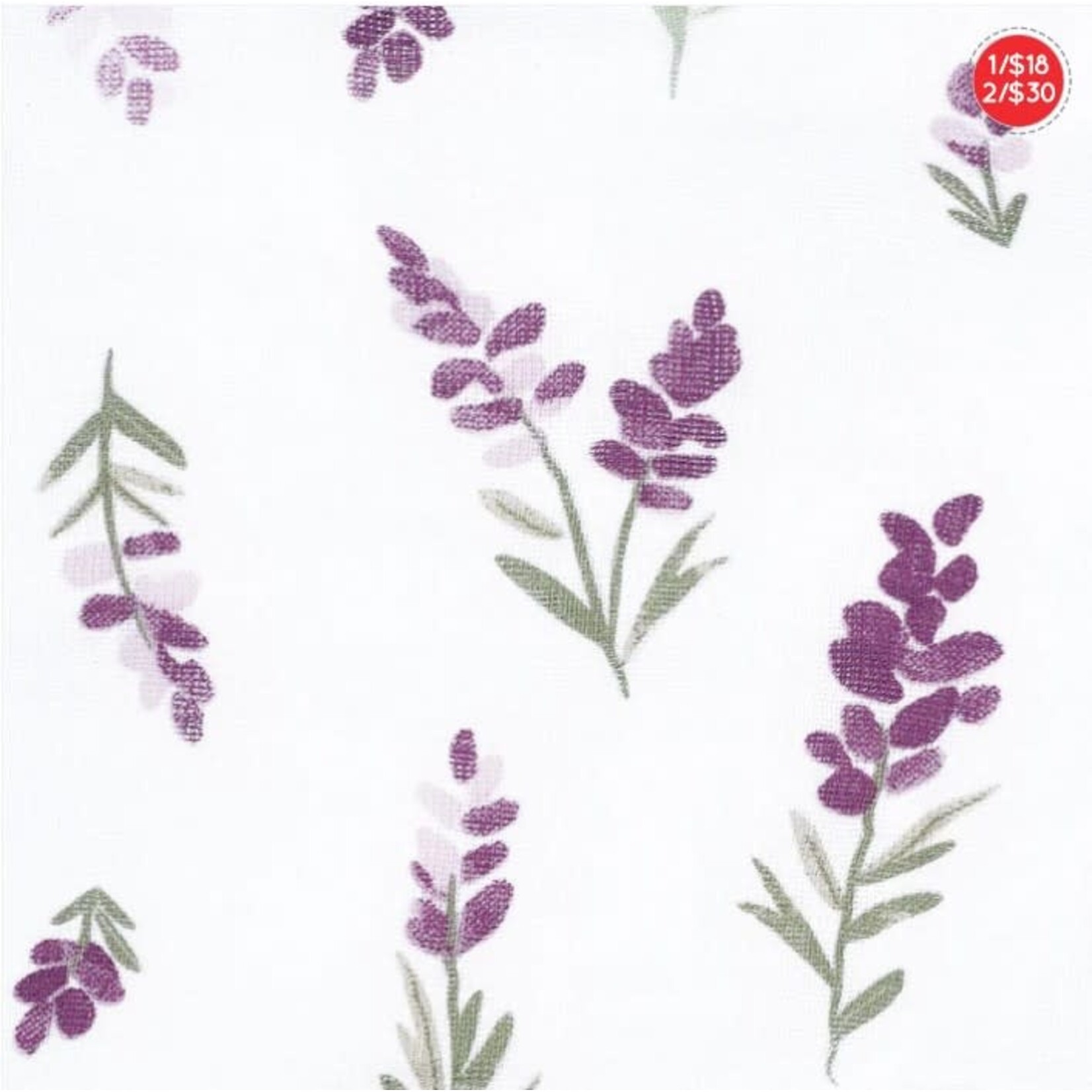 Perlimpinpin PERLIMPINPIN - 'Lavender' Cotton Muslin Blanket