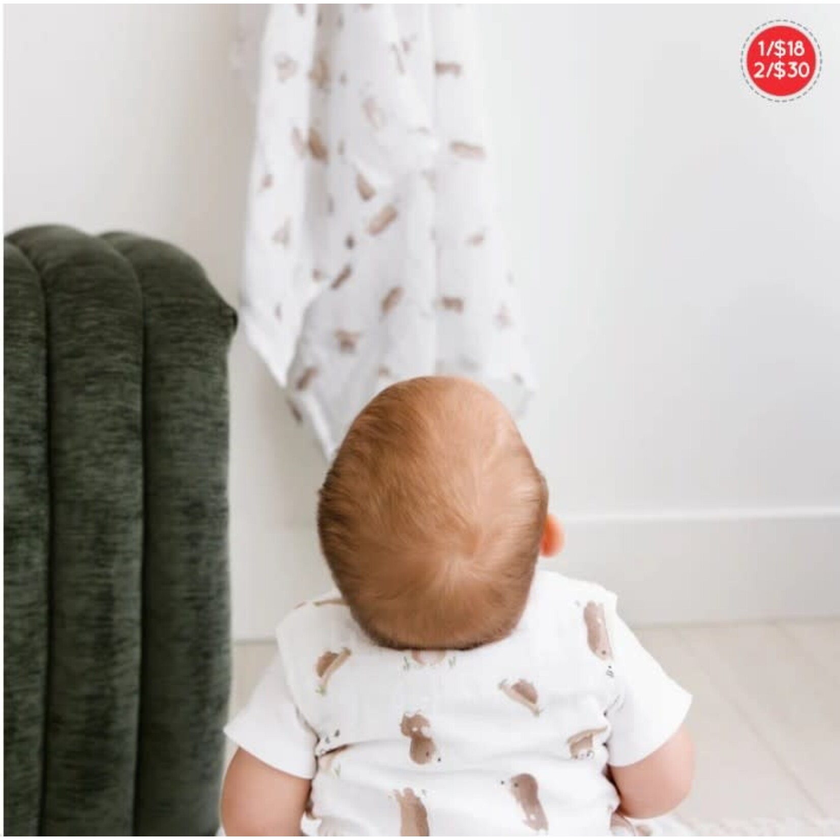 Perlimpinpin  PERLIMPINPIN - 'Taupes' Cotton Muslin Blanket