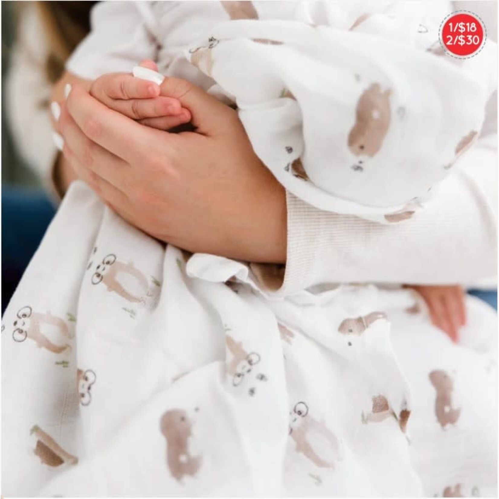 Perlimpinpin  PERLIMPINPIN - 'Taupes' Cotton Muslin Blanket