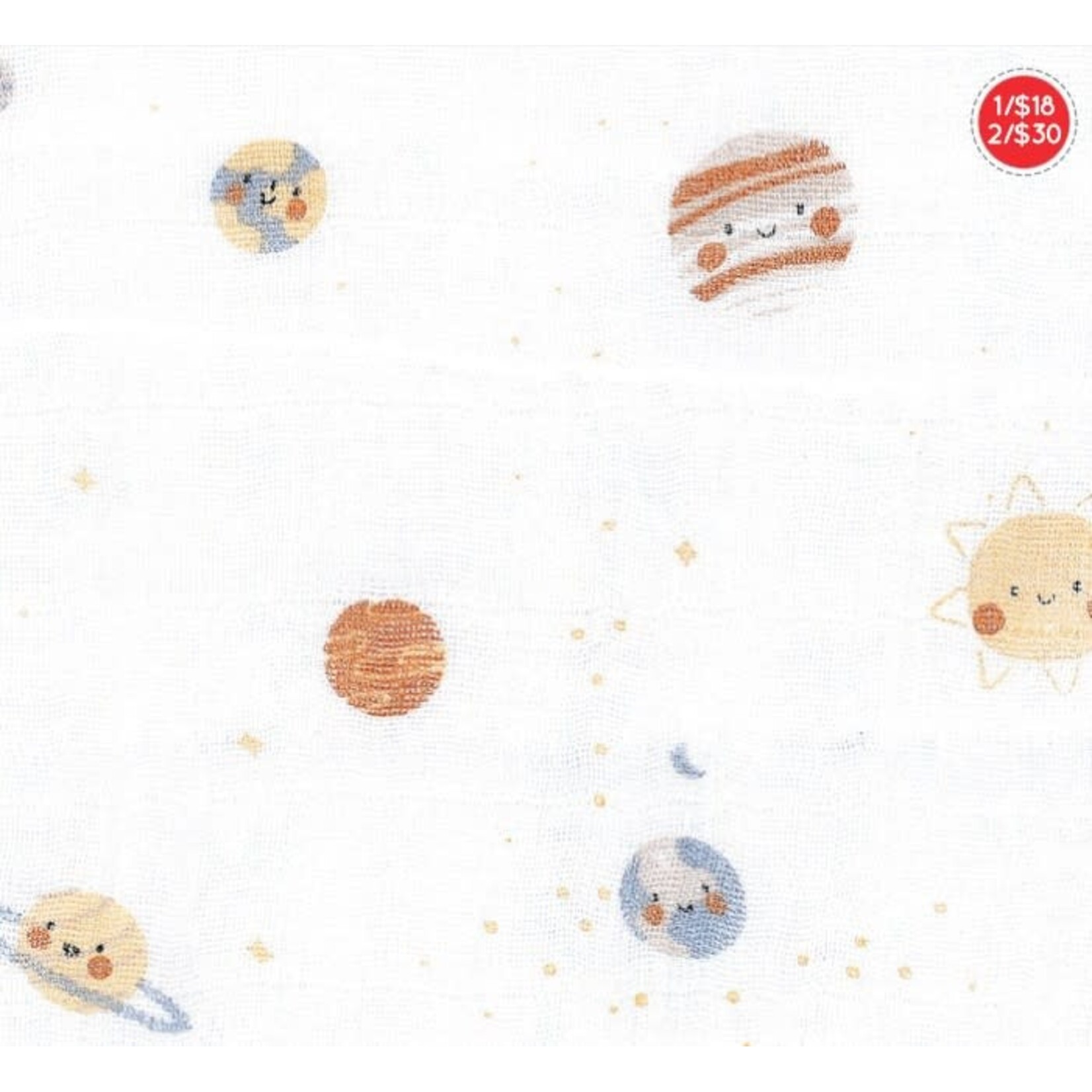 Perlimpinpin PERLIMPINPIN - Couverture de mousseline de coton 'Cosmos'