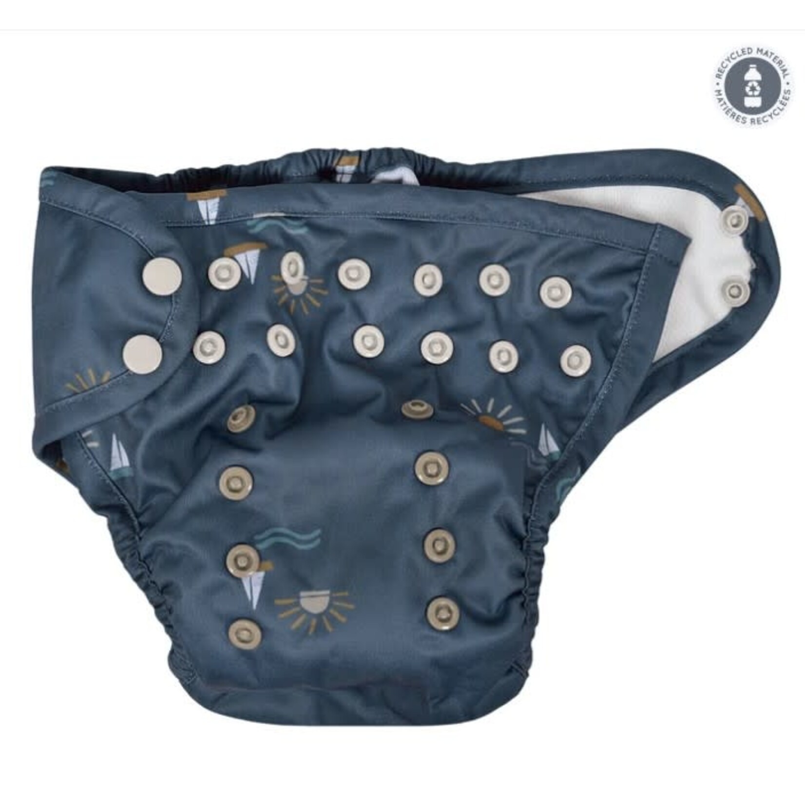 Perlimpinpin  PERLIMPINPIN - Adjustable swim diaper (10-35 lbs) – Sailboats