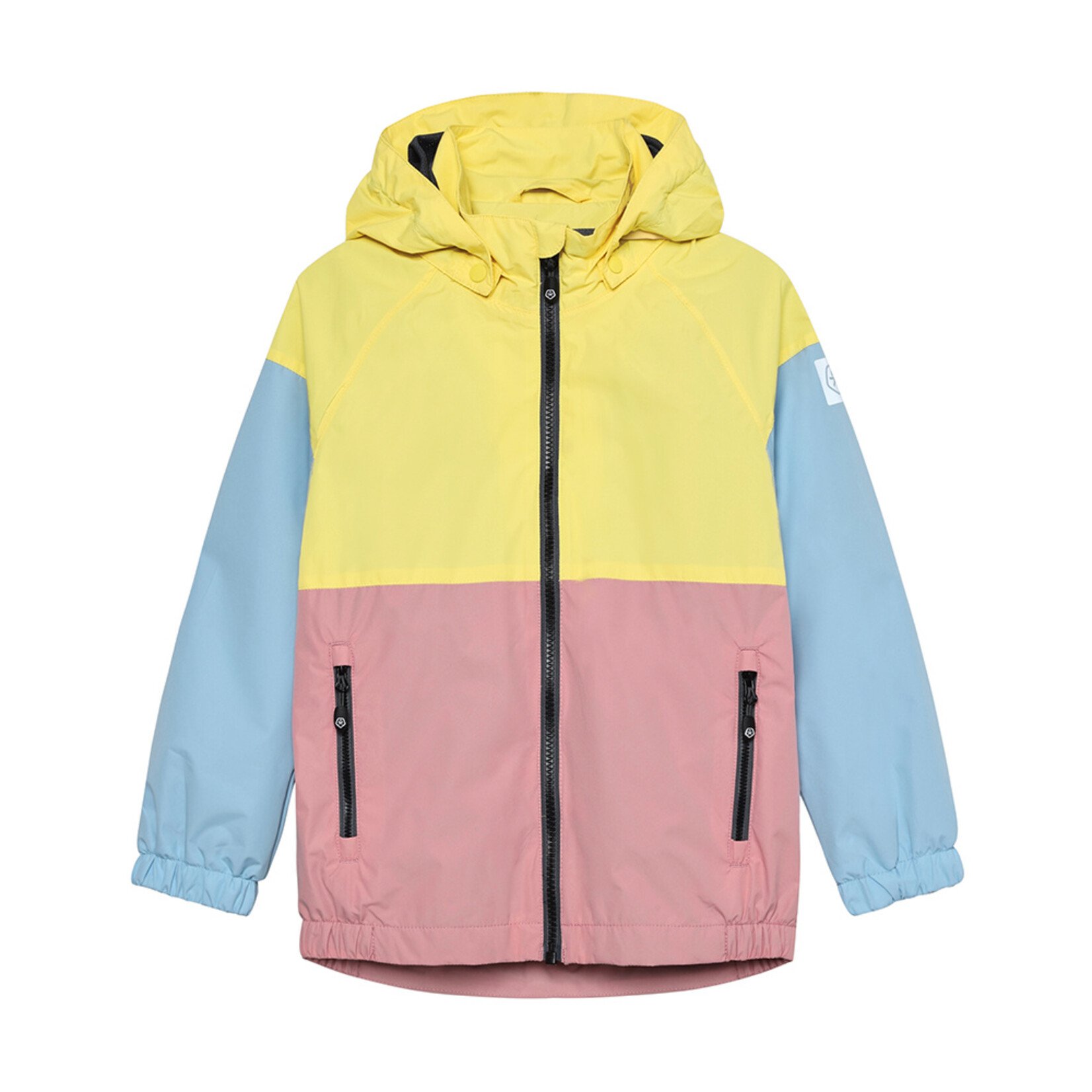 Color Kids COLORKIDS -  Manteau mi-saison colorblock imperméable 'Golden Haze'