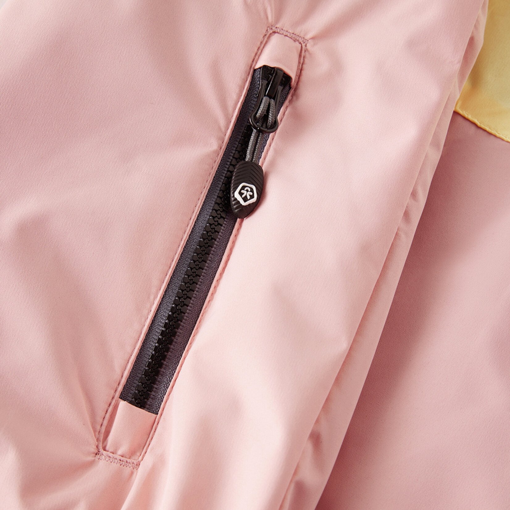 Color Kids COLORKIDS -  Manteau mi-saison colorblock imperméable 'Golden Haze'