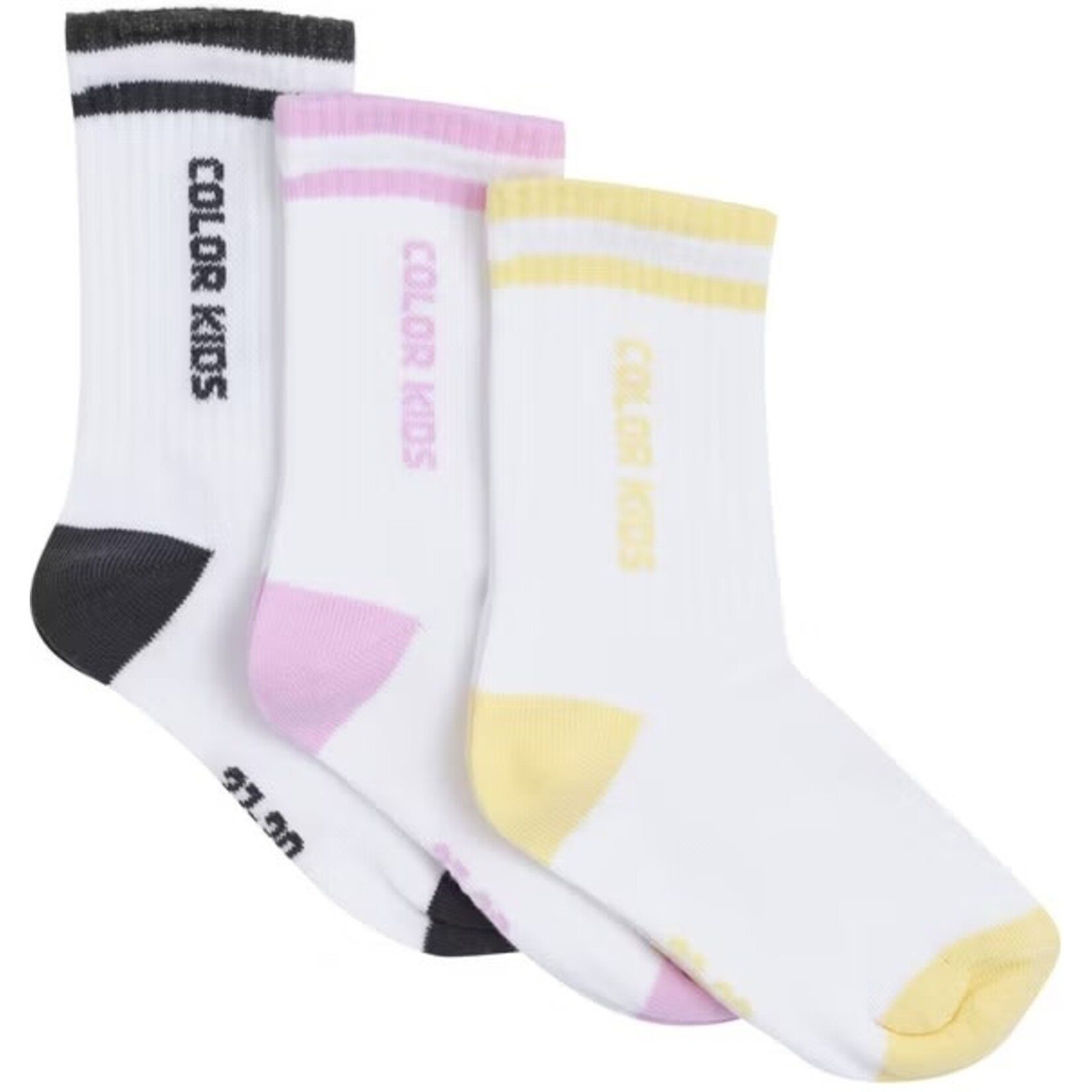 Color Kids COLOR KIDS - Lot de 3 paires de chaussette 'Begonia Pink'