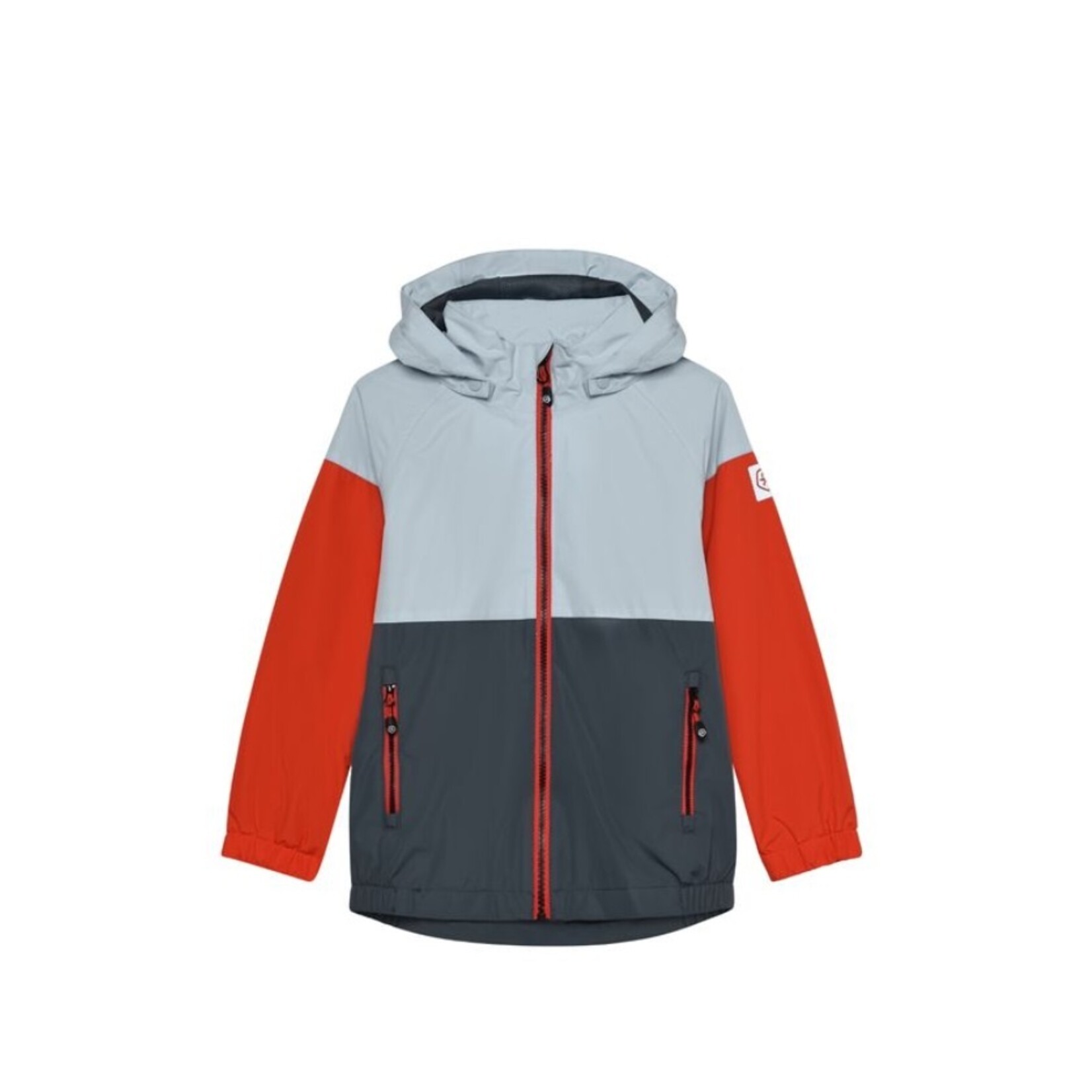 Color Kids COLORKIDS - 'Cerulean' Waterproof Colourblock Mid-Season Coat