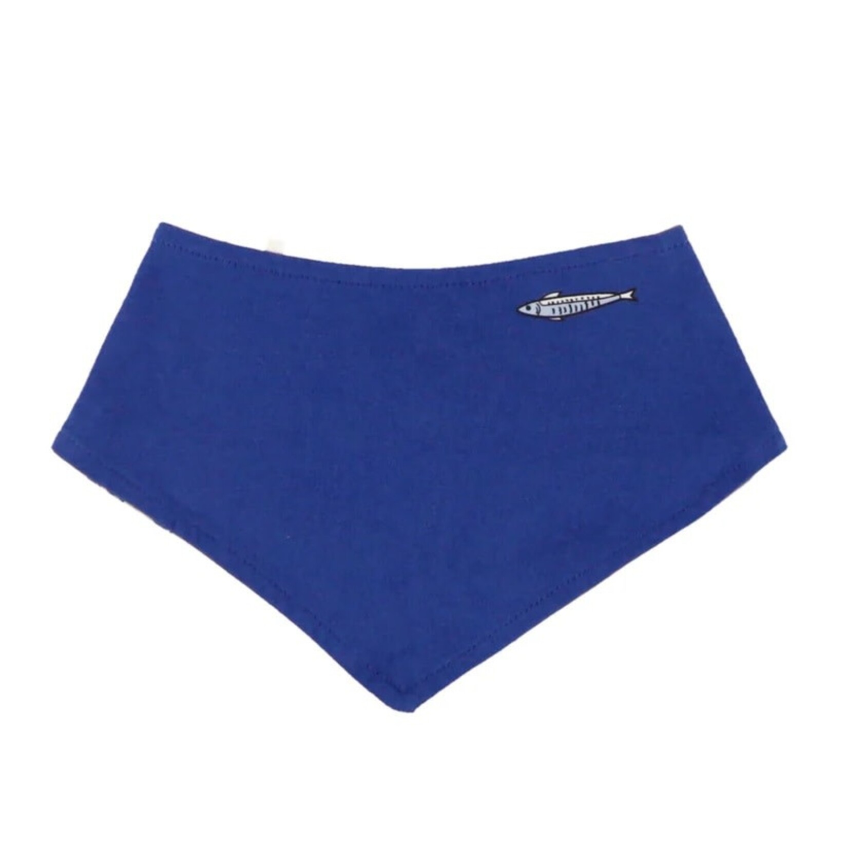 Nanö NANÖ - 3-piece set - Grey T-shirt with boat print, blue shorts and reversible bib  'Club de l'océan'