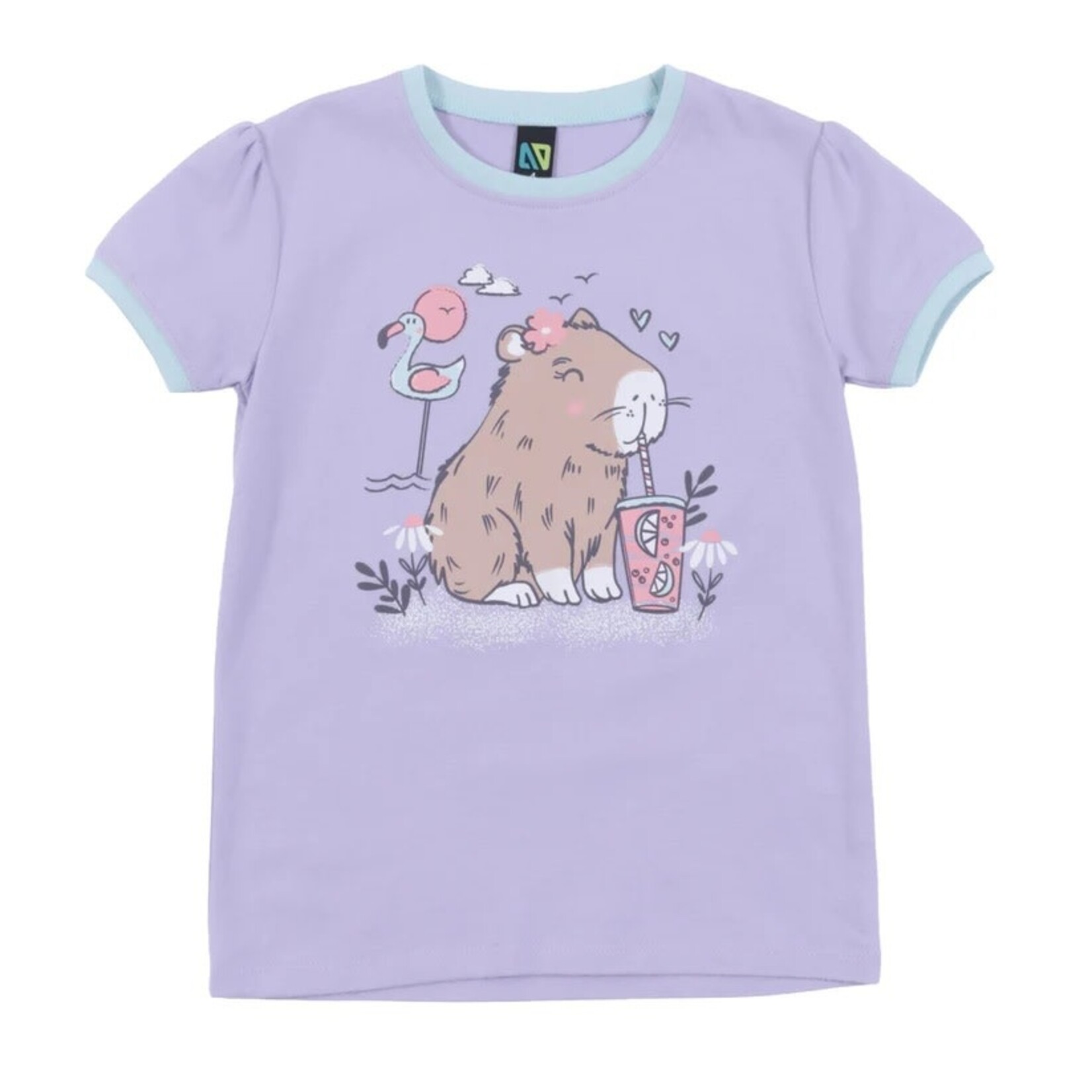 Nanö NANÖ - 3-piece lilac and blue capybara print pyjamas