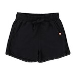 Nanö NANÖ - Short en jersey noir à taille élastique avec cordon d'ajustement 'Le club des cowgirls'