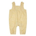 Petit Lem PETIT LEM - Yellow sleeveless romper with white flower print