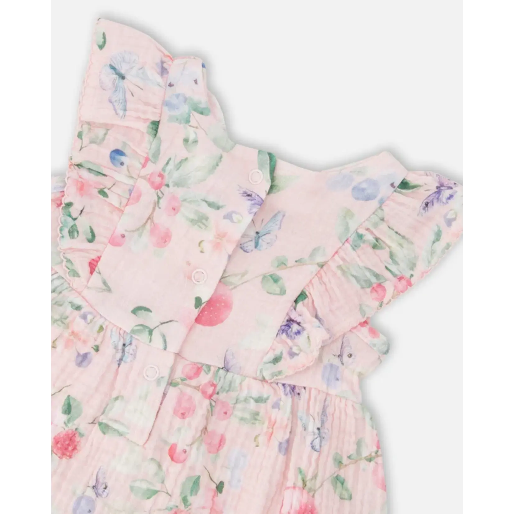 Deux par Deux DEUX PAR DEUX - 'Blueberry Cuddles' pink ribbed jersey tunic and leggings set