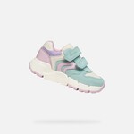 Geox GEOX - Chaussures de sport à velcro 'B Flexyper Mini - Sea Green/Pink'