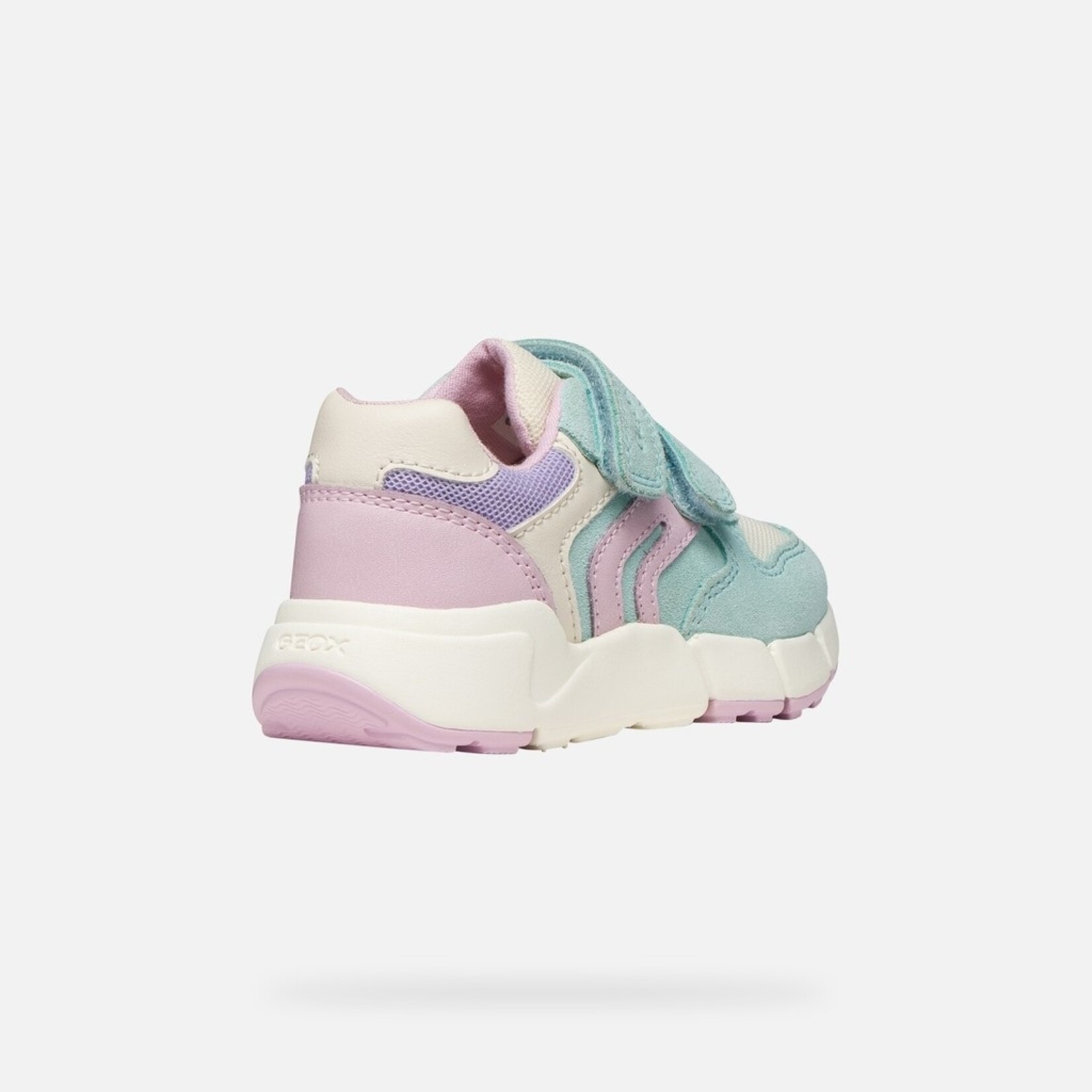Geox GEOX - Chaussures de sport à velcro 'B Flexyper Mini - Sea Green/Pink'