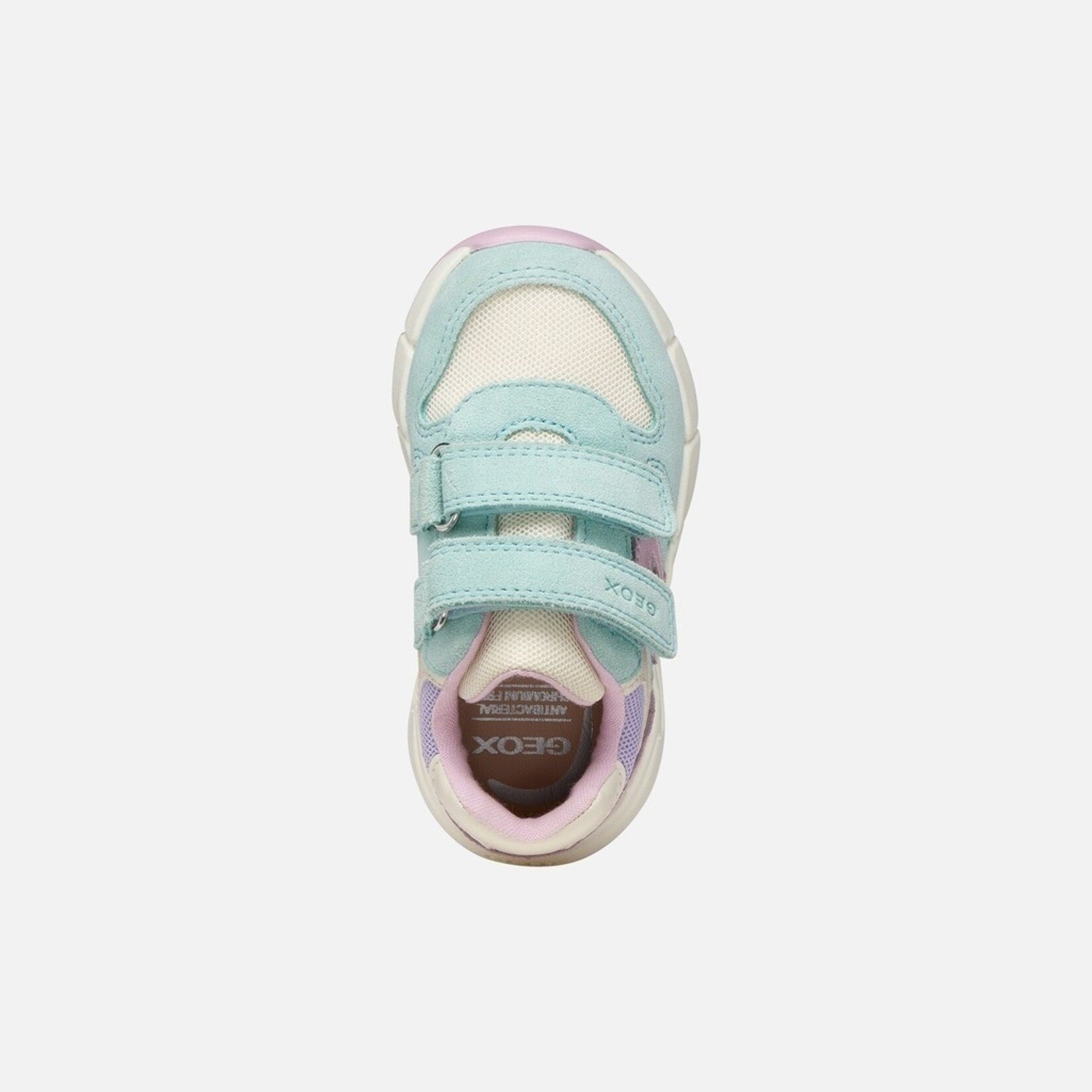 Geox GEOX - 'B Flexyper Mini' Velcro Sports Shoes - Sea Green/Pink