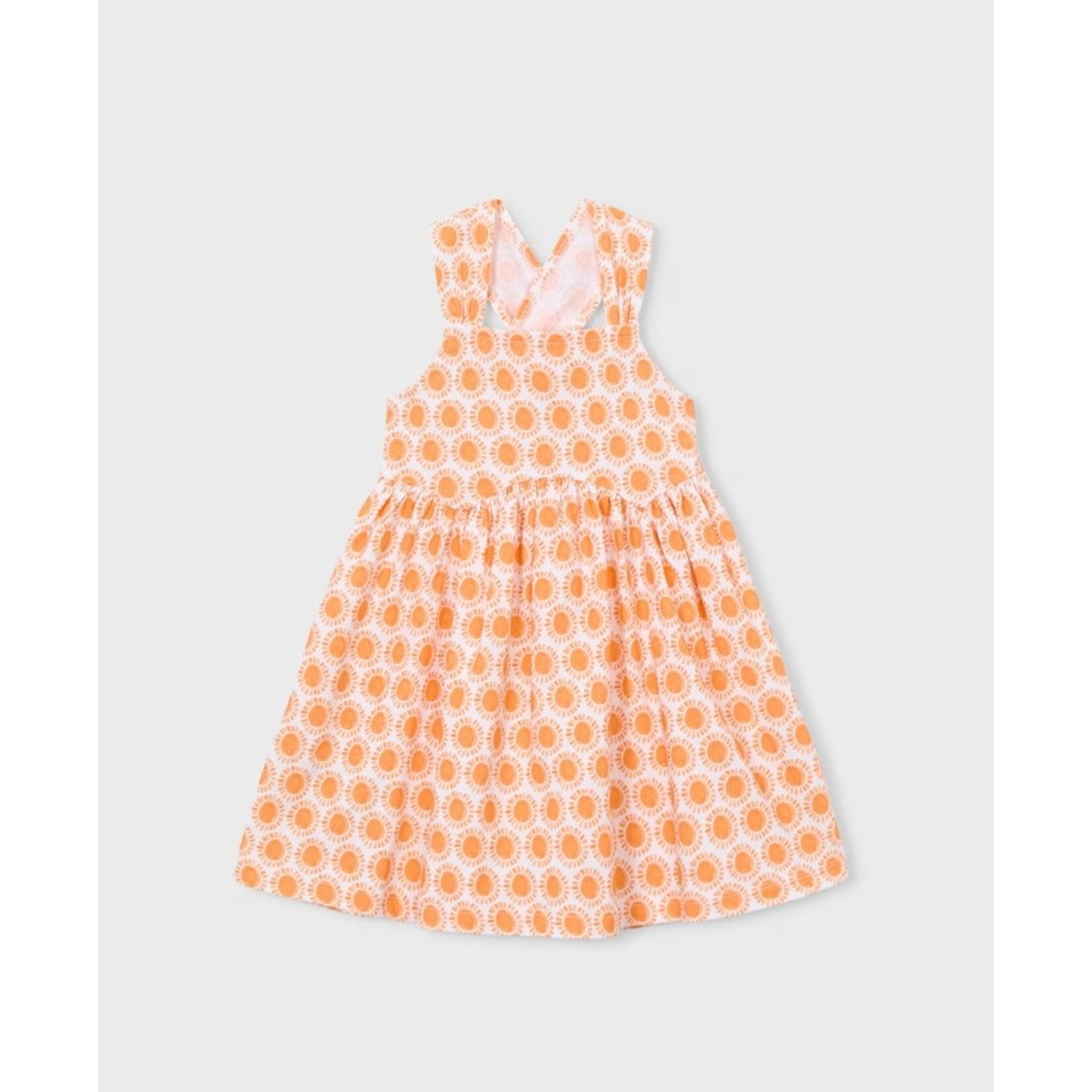 Mayoral MAYORAL - Robe orange avec imprimée de soleils