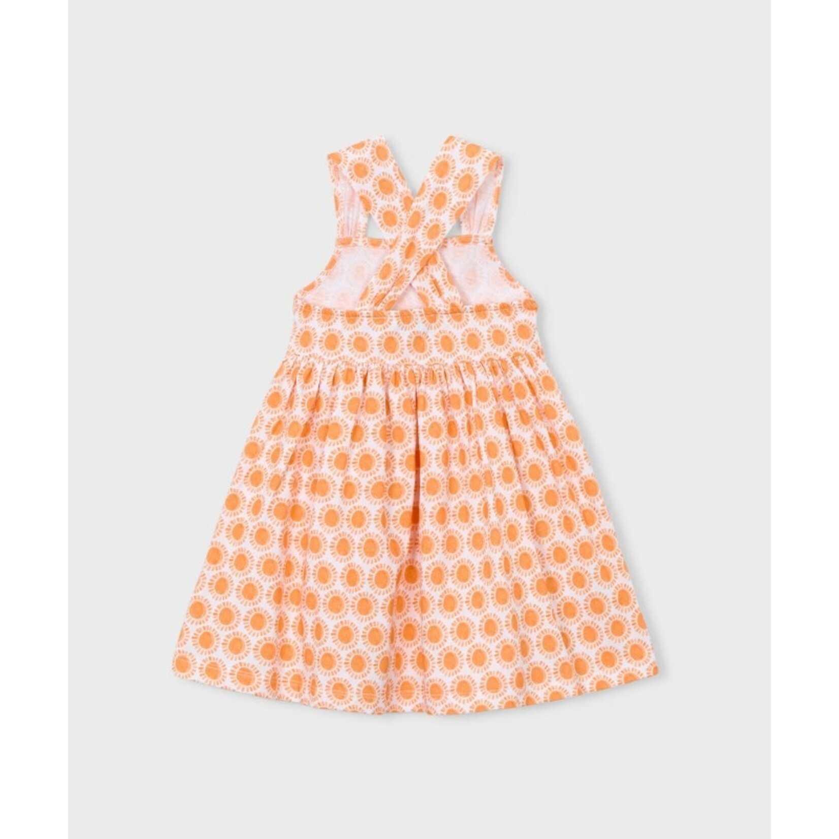 Mayoral MAYORAL - Robe orange avec imprimée de soleils