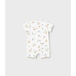 Mayoral MAYORAL - White romper with animal print