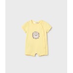 Mayoral MAYORAL - Yellow romper with a small lion pocket
