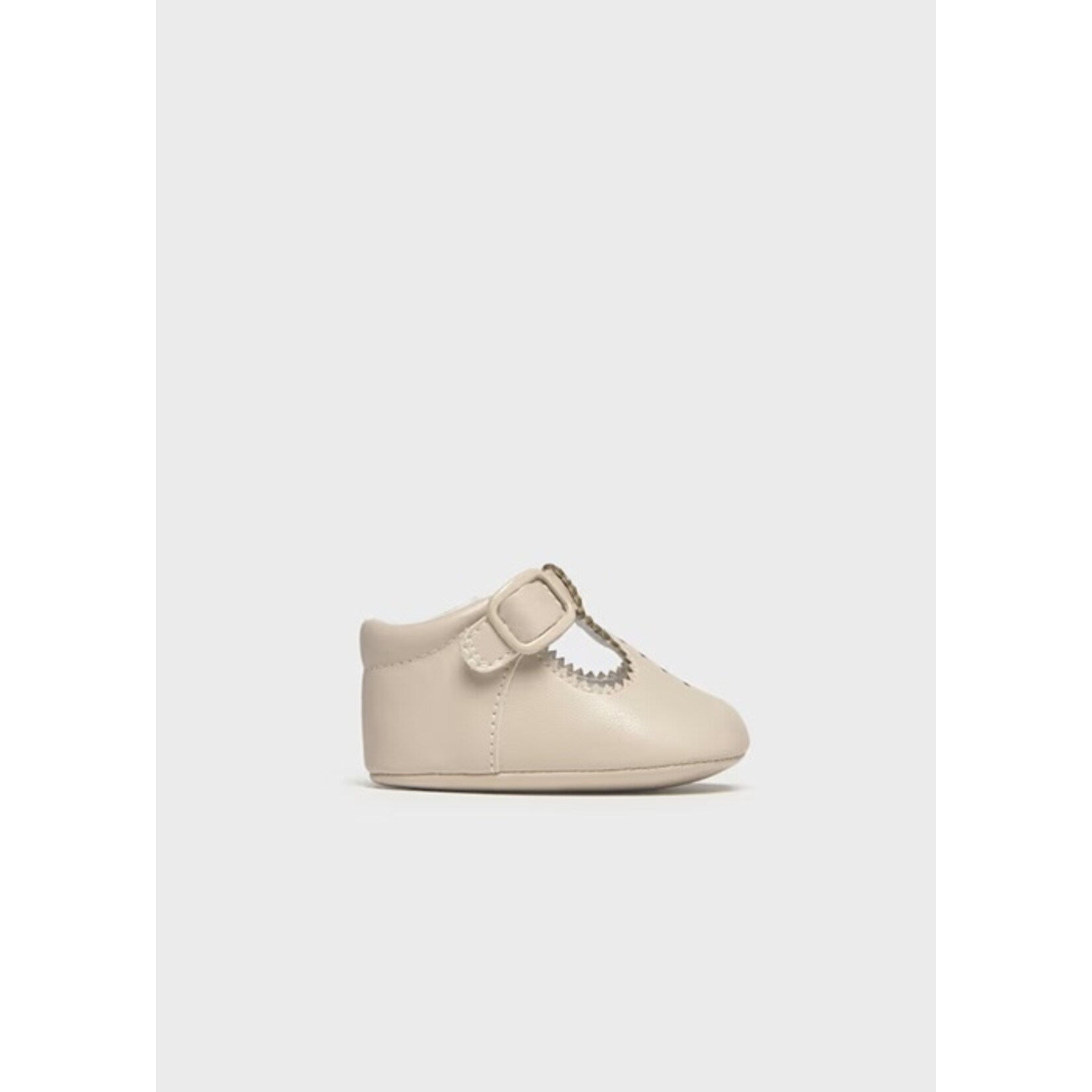 Mayoral MAYORAL - Beige openwork booties for newborns