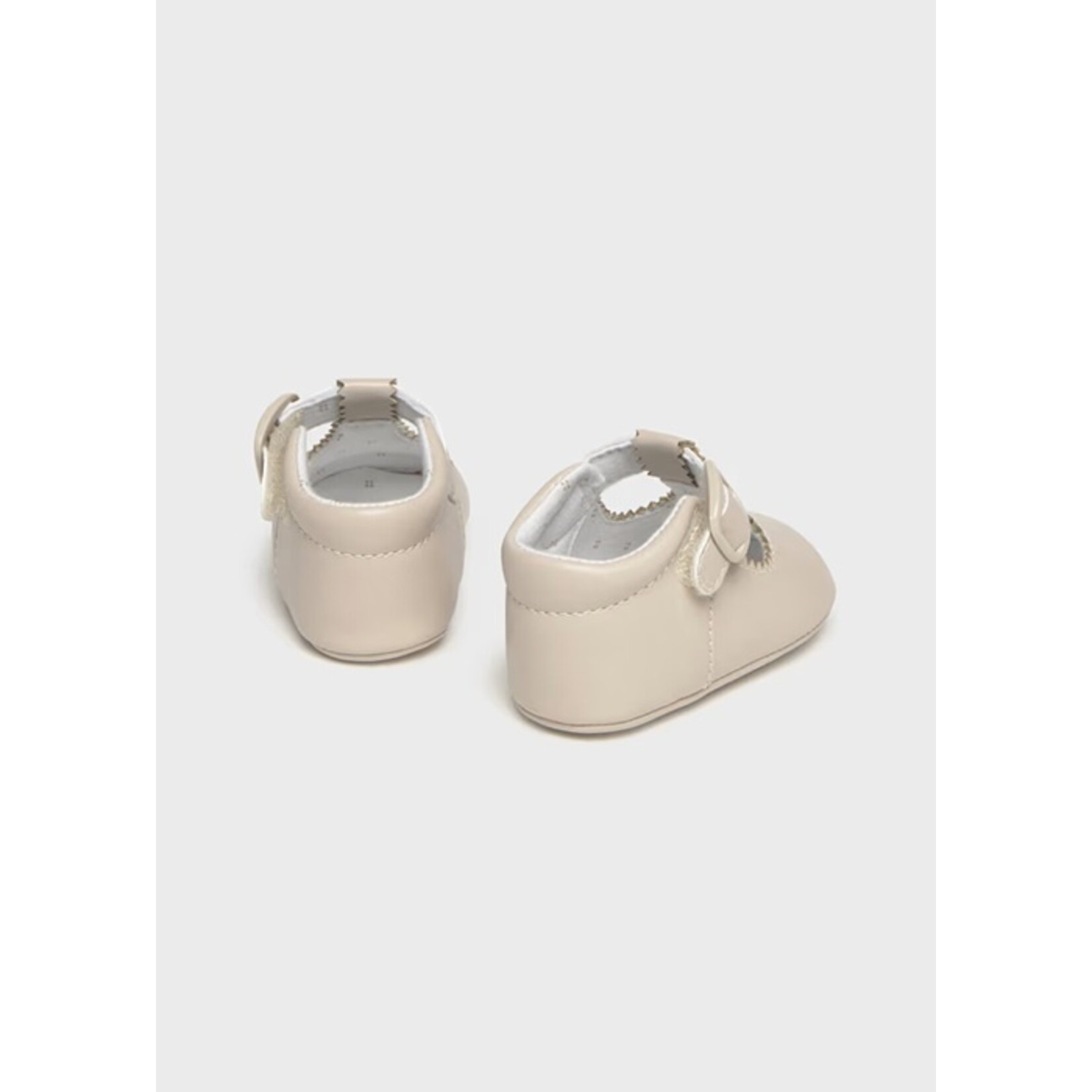 Mayoral MAYORAL - Beige openwork booties for newborns