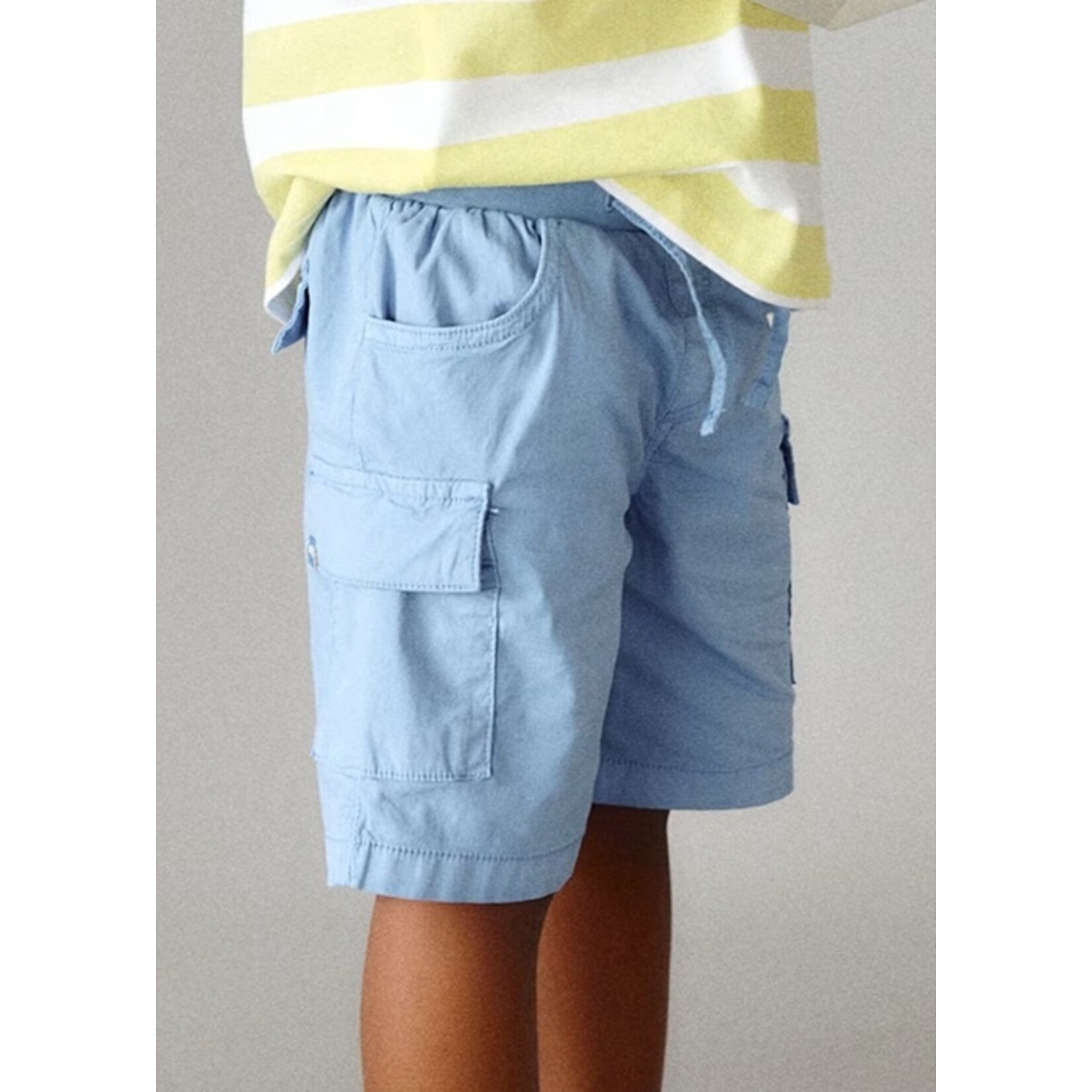 Mayoral MAYORAL-  Powder blue cargo-style bermuda shorts