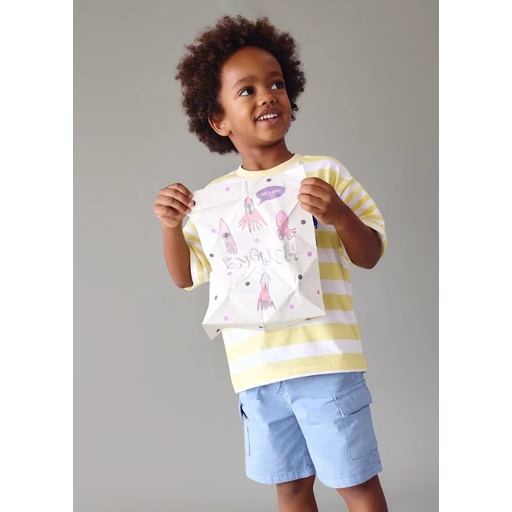 Mayoral MAYORAL-  Powder blue cargo-style bermuda shorts