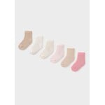 Mayoral MAYORAL - Lot de 6 paires de chaussettes pour bébé 'Rose et beige'