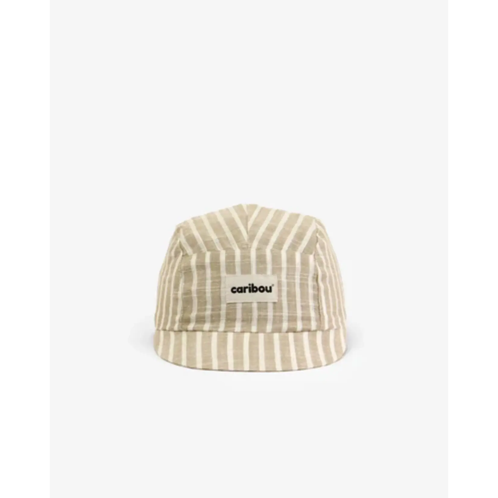 Caribou CARIBOU - Soft Linen Cap - Striped sand