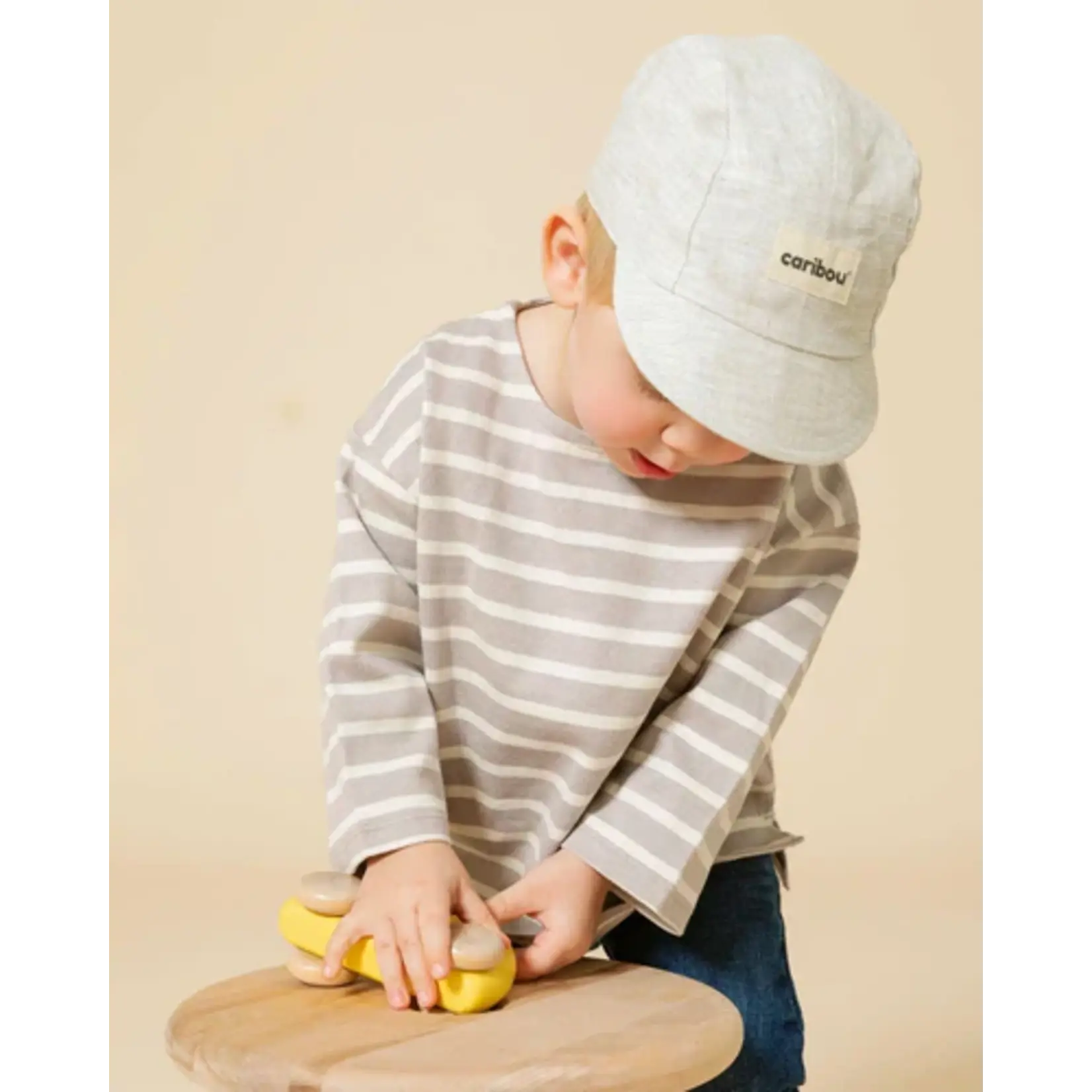 Caribou CARIBOU - Soft Linen Cap - Heather beige - Écru