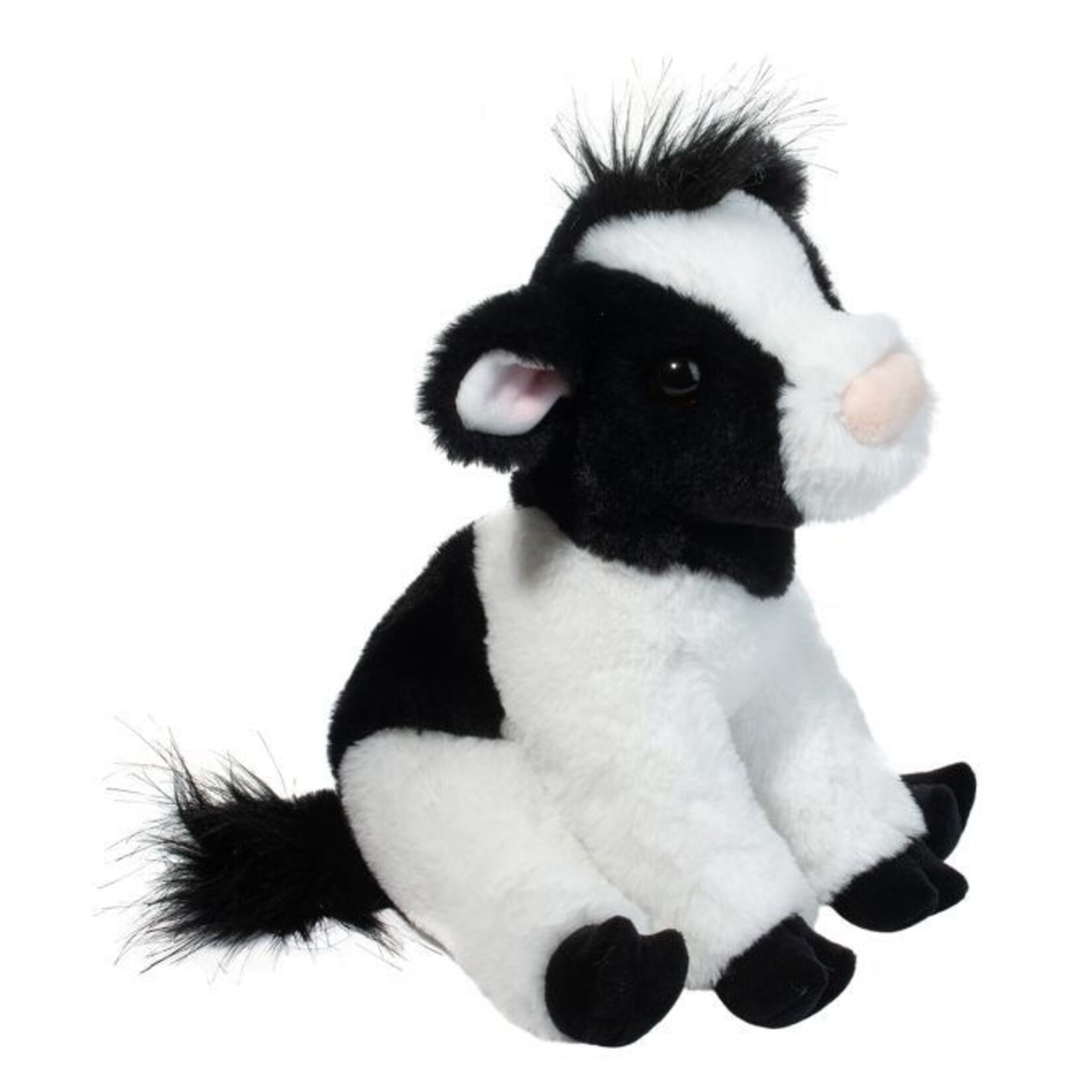 Douglas Cuddle Toys DOUGLAS - Peluche vache noir et blanche doux 'Elsie'