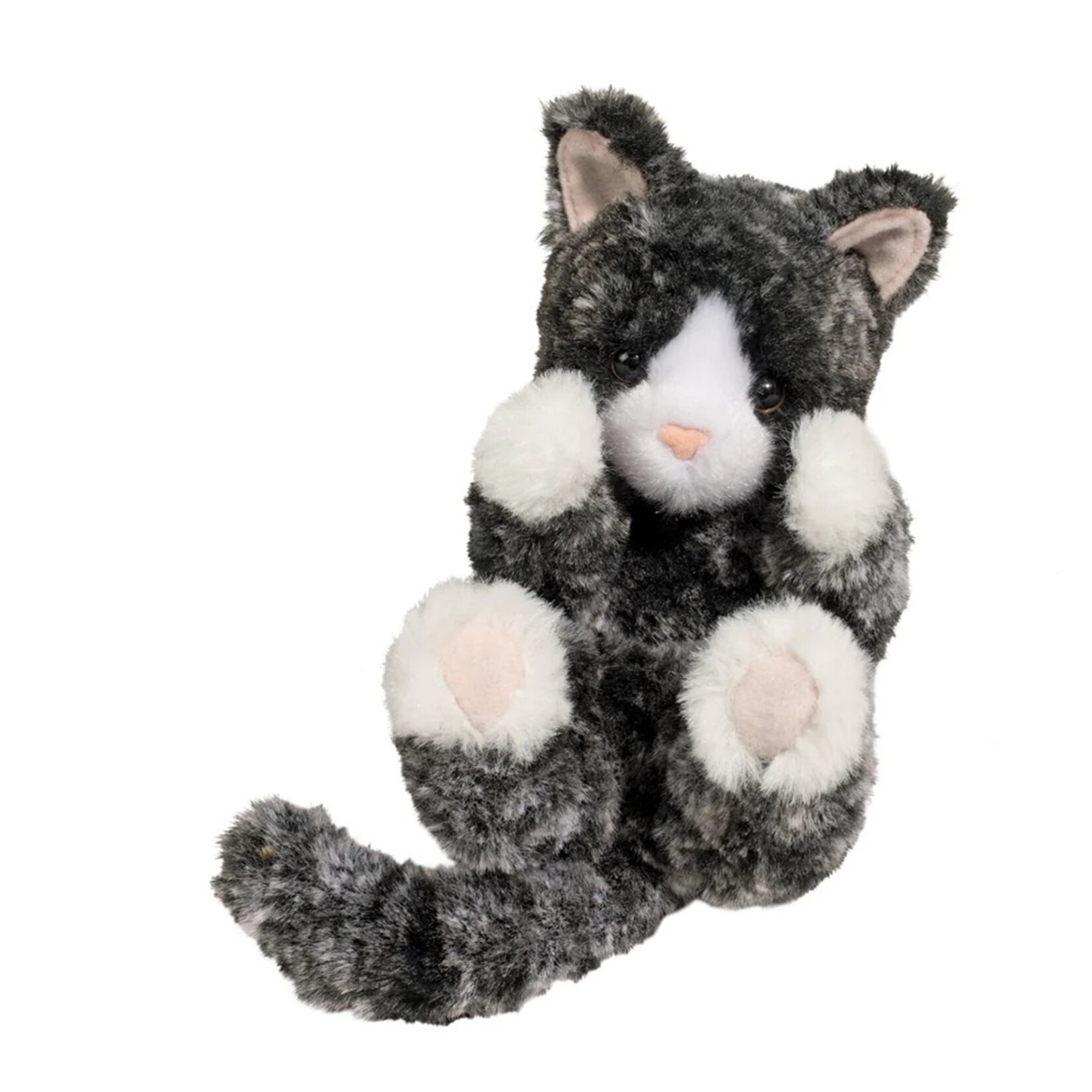 Douglas Cuddle Toys DOUGLAS - Peluche de mini chat noir et blanc 'Lil’ Baby Kitten'