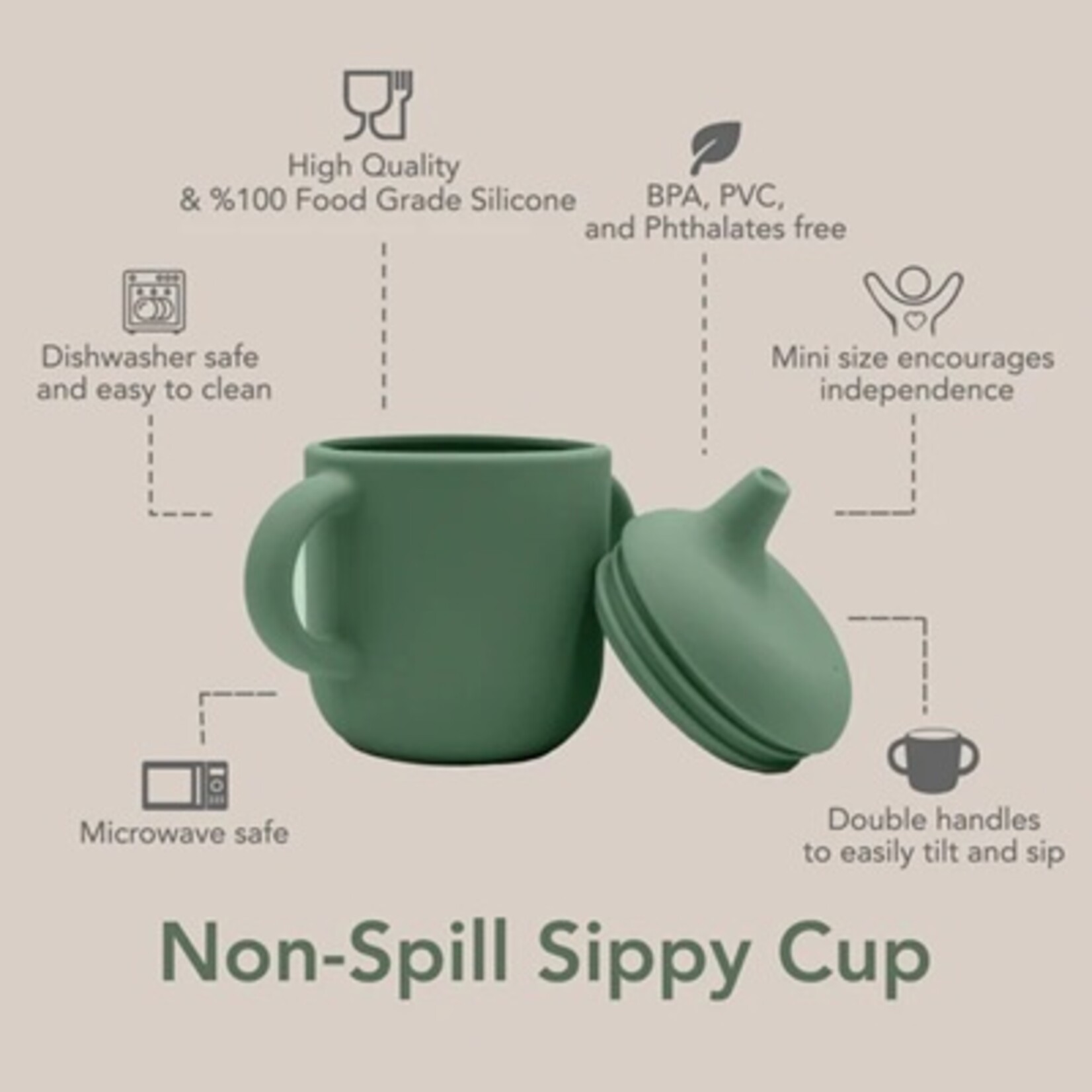 Noüka NOÜKA - Non-Spill Sippy Cup - Butter