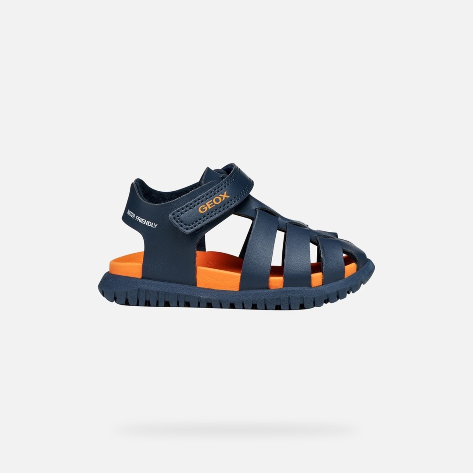 Geox GEOX - Closed-toe sandals for little ones 'B Sandal Fusbetto - navy/orange