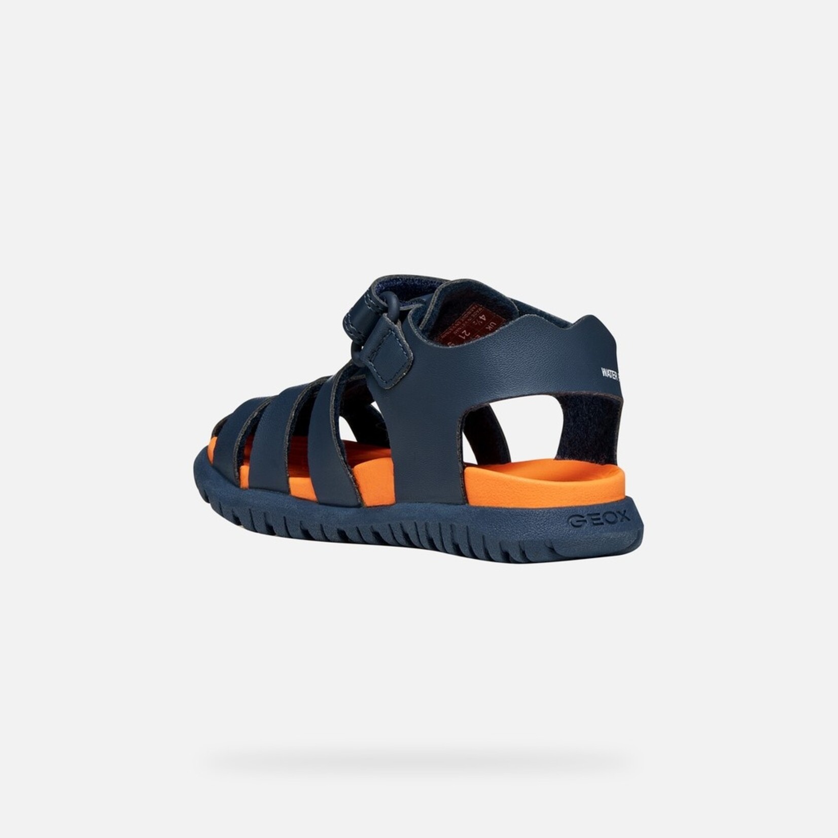Geox GEOX - Sandales à bout fermé pour petits  'B Sandal Fusbetto - Navy/orange