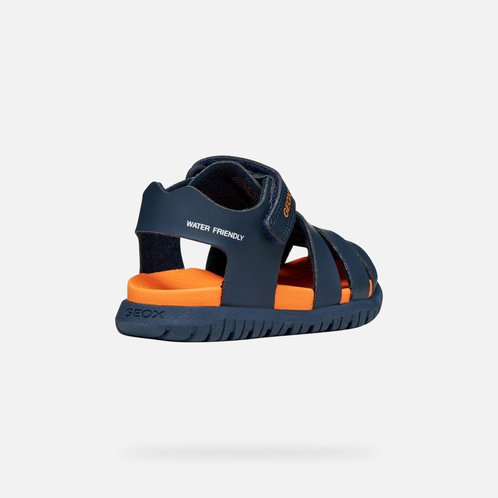 Geox GEOX - Closed-toe sandals for little ones 'B Sandal Fusbetto - navy/orange