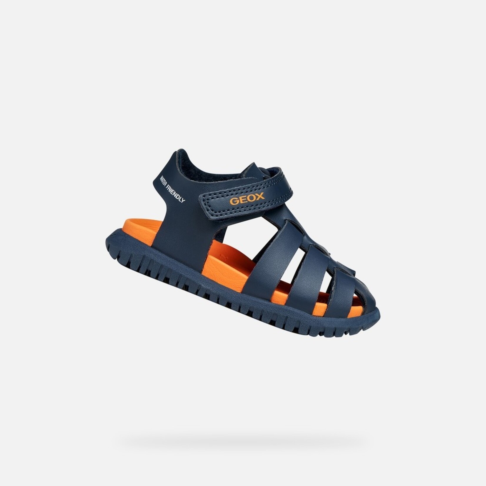 Geox GEOX - Sandales à bout fermé pour petits  'B Sandal Fusbetto - Navy/orange