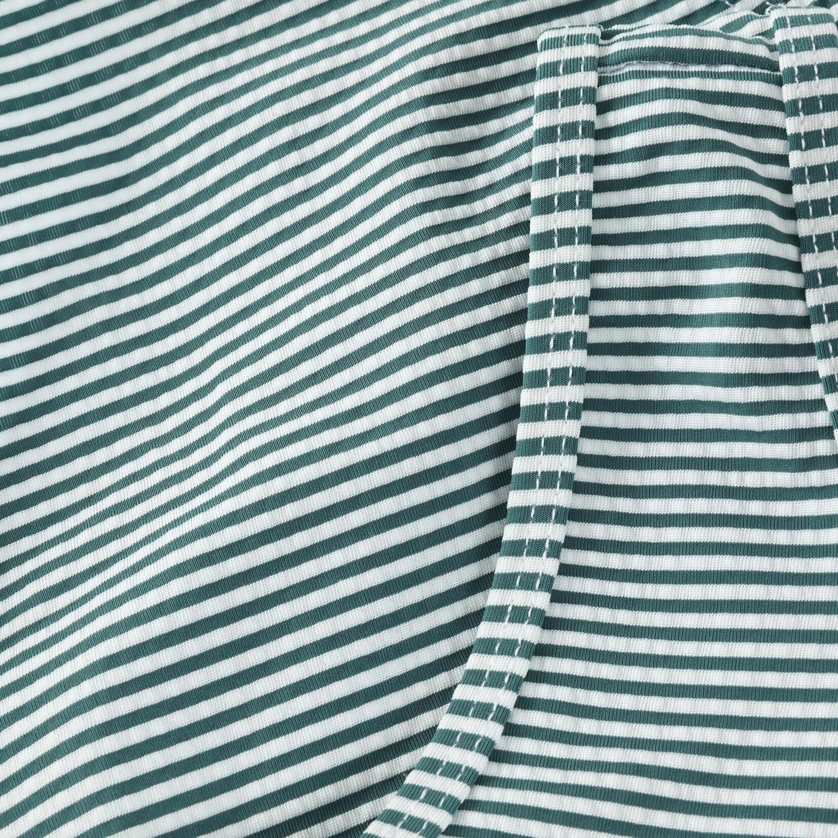 Color Kids COLORKIDS - Green and white striped one-piece swimsuit