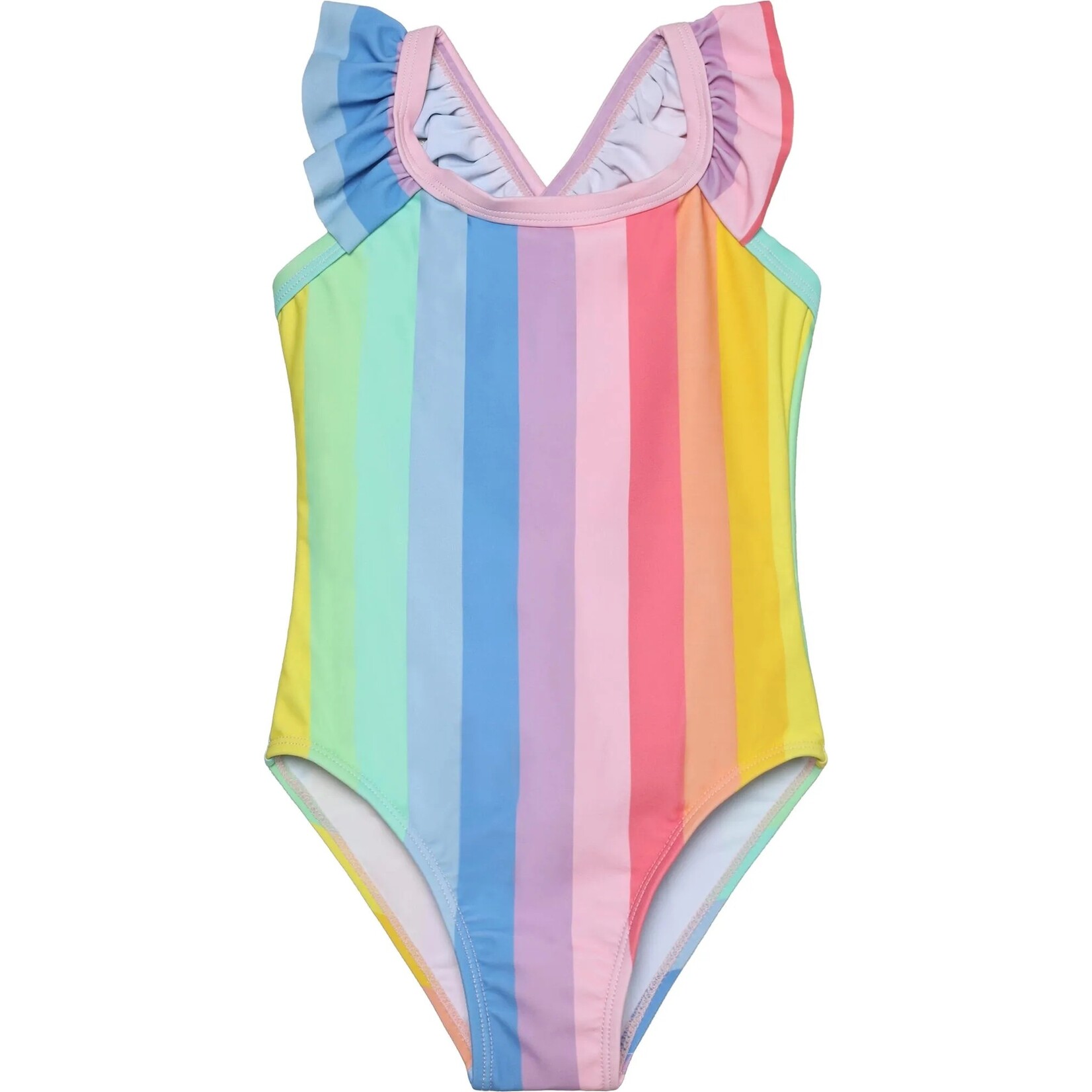Color Kids COLORKIDS - Maillot une pièce multicolore avec manches à volants