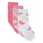 Minymo MINYMO - Pack of 3 pairs of 'Raindrops On Roses' socks